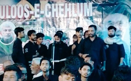 भदरसा में अकीदत के साथ मनाया गया चेहल्लुम