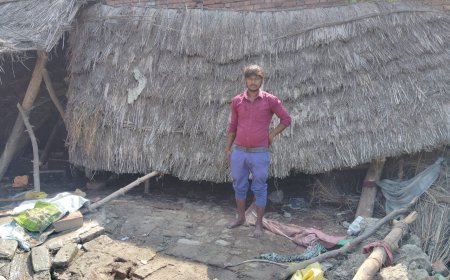 गरीब व बेबसी की मार झेल रही महिला