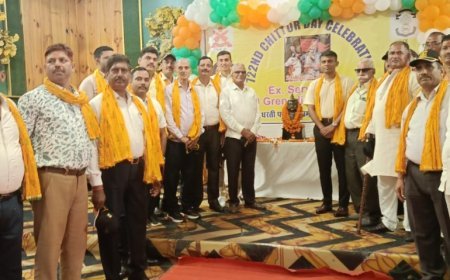 अयोध्या: मेवाड़ रेजीमेंट के पूर्व सैनिकों ने मनाया स्थापना दिवस