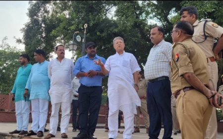 अयोध्या: सूर्यकुंड मेले की तैयारियों का विधायक वेद प्रकाश गुप्ता ने किया निरीक्षण