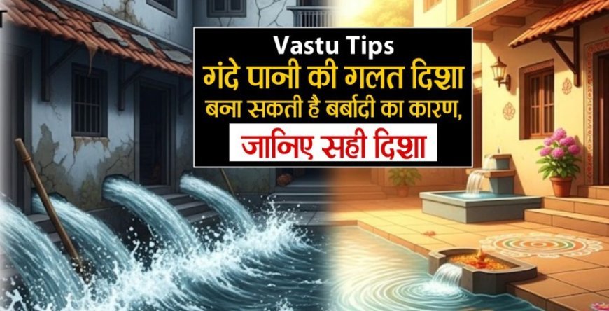 Vastu Tips: घर में सामानों की गलत दिशा घर को बर्बाद कर सकती है, आइए जानते हैं गंदे पानी की घर में सही दिशा क्या होगी