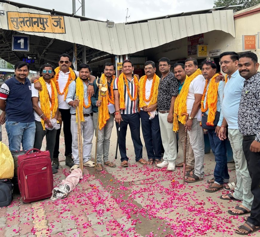 सुल्तानपुर: मणि महेश कैलाश यात्रा को गये श्रद्धालुओं के दल की हुई सकुशल वापसी, हुआ स्वागत