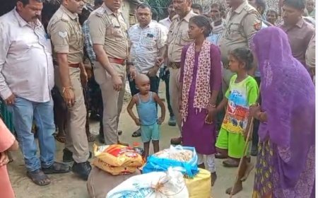 सुल्तानपुर : कोख से जन्म देने वाली ने छीना पिता का साया, वर्दीधारियों ने निभाई इंसानियत