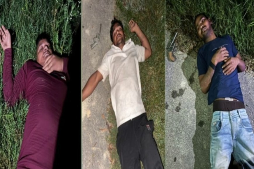 सुल्तानपुर : पुलिस और बदमाशों के बीच मुठभेड़ में तीन को लगी गोली, तीन फरार