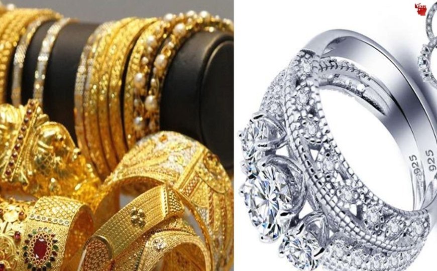 रिकॉर्ड उच्च स्तर के बाद सोने के भाव में गिरावट  आई परंतु चांदी चमकी