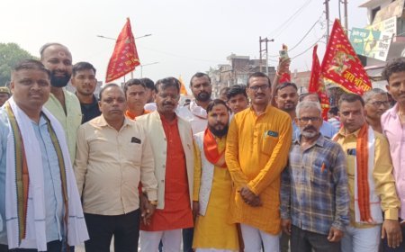 अयोध्या: सनातन हिंदू एकता पदयात्रा का शुभारंभ, भाजपा विधायक ने झंडी दिखाकर अयोध्या धाम के लिए किया रवाना