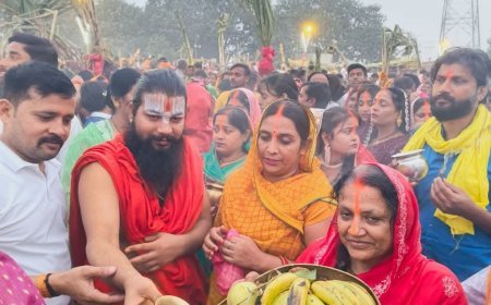 अयोध्या: भगवान भास्कर की उपासना व आस्था का महापर्व छठ पूजा का आज आखिरी दिन