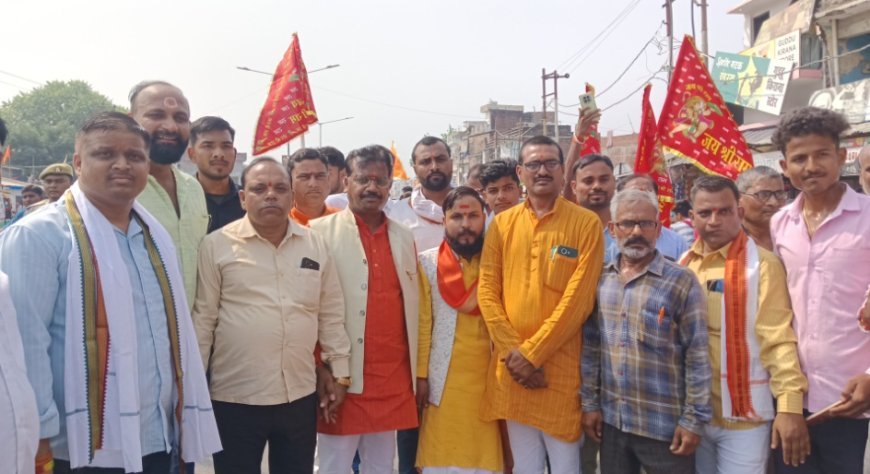 अयोध्या: सनातन हिंदू एकता पदयात्रा का शुभारंभ, भाजपा विधायक ने झंडी दिखाकर अयोध्या धाम के लिए किया रवाना