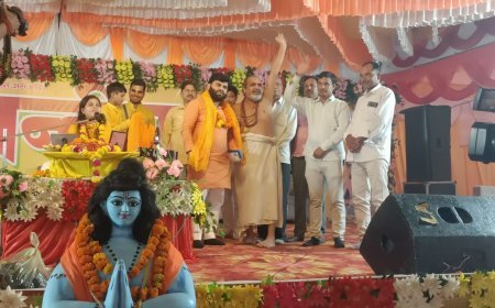 अयोध्या: नंदीग्राम महोत्सव में अनेकों कार्यक्रम !  एक तरफ 251 जड़ी बूटियों से पांच कुंडीय महायज्ञ,तो दूसरी तरफ राम कथा