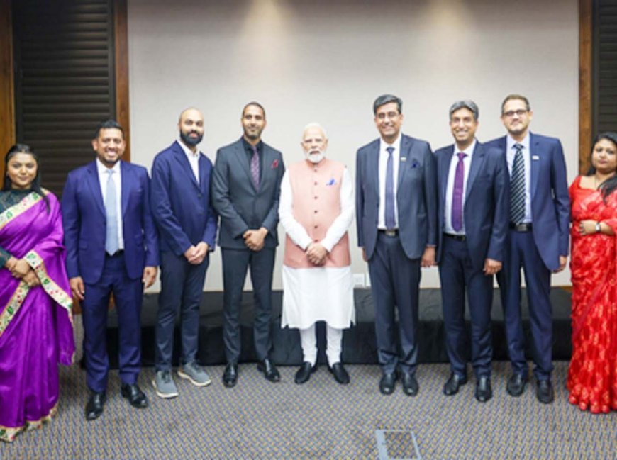 भारतीय मूल के टेक उद्यमियों से PM मोदी ने दक्षिण अफ्रीका में किया मुलाकात