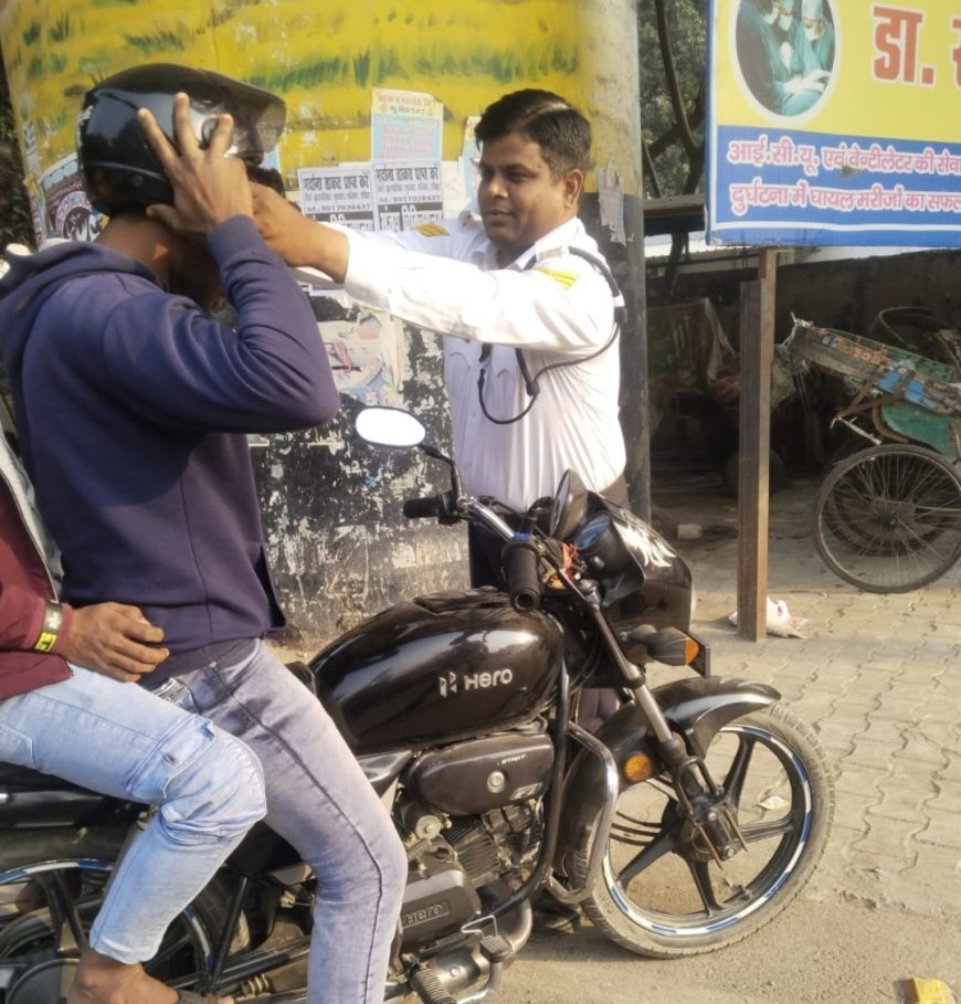 पीलीभीत: यातायात माह में चला विशेष अभियान, 74 चालान, 22 डग्गामार वाहनों पर कार्रवाई