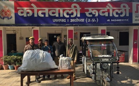 अयोध्या: कोतवाली रूदौली पुलिस ने चोरी की घटना का किया सफल खुलासा, ई-रिक्शा सहित आरोपी गिरफ्तार