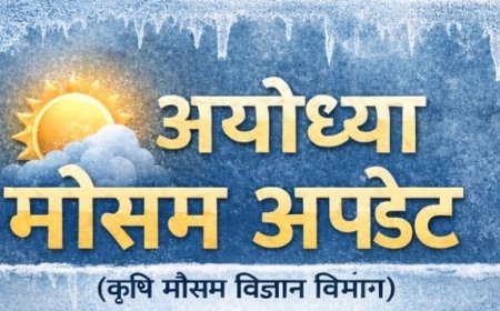 अयोध्या मौसम अपडेट: न्यूनतम तापमान 4 डिग्री, सुबह हल्के कोहरे की संभावना