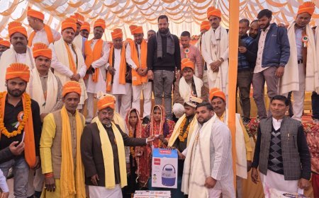 अयोध्या: शहनाइयों की गूंज में 126 जोड़ों ने थामा एक-दूजे का हाथ, सामूहिक विवाह समारोह में उमड़ा उत्साह