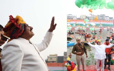 77वां गणतंत्र दिवस: शिप्रा तट पर देशभक्ति का सैलाब, उज्जैन ने रचा इतिहास,सीएम ने किया ध्वजारोहण