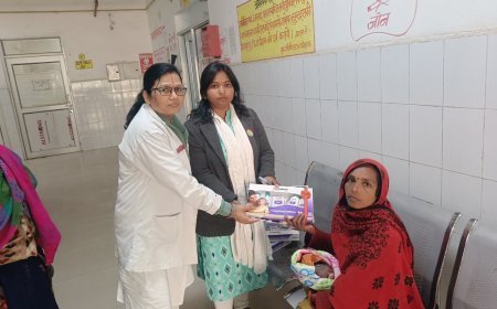 अमेठी: गणतंत्र दिवस पर जिला चिकित्सालय में हुआ कन्या जन्म उत्सव का आयोजन