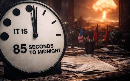 डूम्सडे क्लॉक 2026: मानवता अब परमाणु विनाश से सिर्फ 85 सेकंड दूर