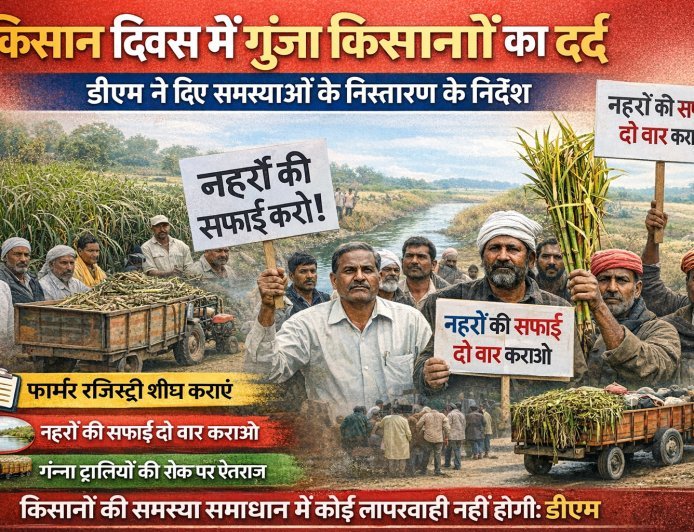पीलीभीत: किसान दिवस में गूंजा किसानों का दर्द, डीएम ने समयबद्ध निस्तारण के दिए निर्देश