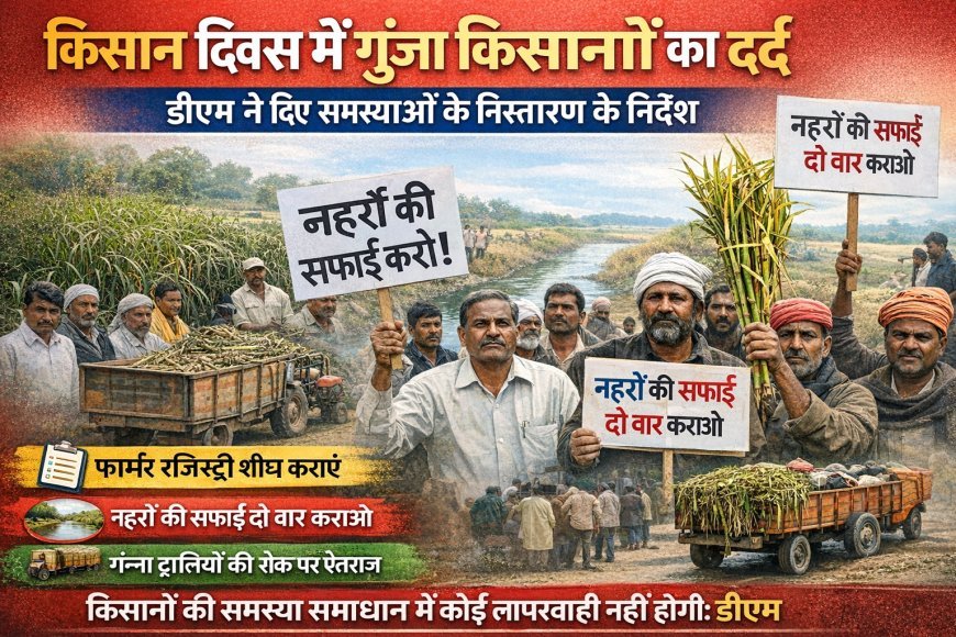 पीलीभीत: किसान दिवस में गूंजा किसानों का दर्द, डीएम ने समयबद्ध निस्तारण के दिए निर्देश