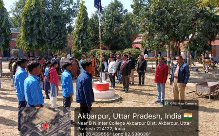 अम्बेडकर नगर : बीएन इंटर कॉलेज में सात दिवसीय एनएसएस शिविर का हुआ शुभारंभ