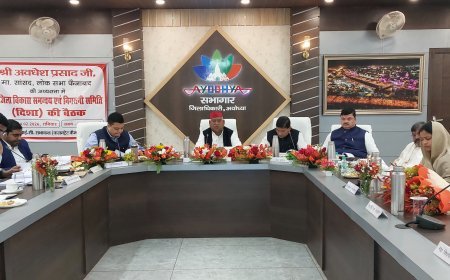 अयोध्या: दिशा की बैठक में विकास योजनाओं की हुई समीक्षा