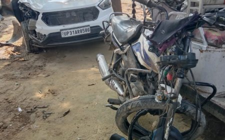 लखीमपुर खीरी: पलिया हाईवे पर कार-बाइक टक्कर में 3 वर्षीय बच्ची की मौत