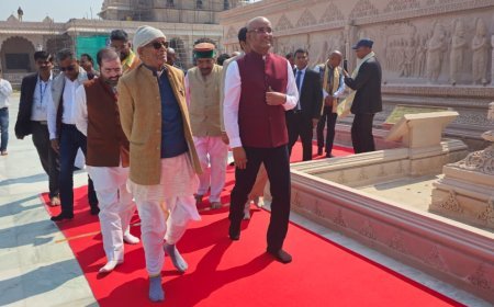 अयोध्या: गुयाना के उपराष्ट्रपति ने अयोध्या पहुंच किया रामलला का दर्शन- पूजन