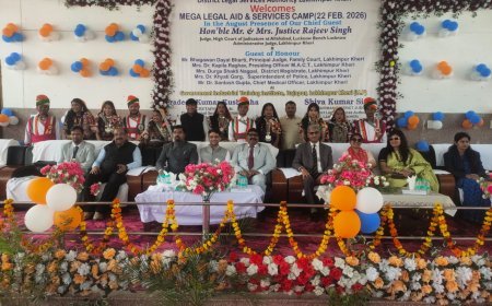 लखीमपुर खीरी: मेगा विधिक सहायता शिविर में 42 विभागों ने दी योजनाओं की जानकारी, 30 करोड़ के ऋण वितरित