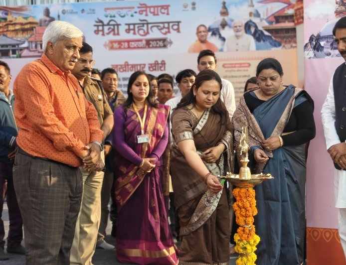 लखीमपुर खीरी : दुधवा टाइगर रिजर्व "चंदन चौकी" में गूंजा भारत–नेपाल मैत्री महोत्सव 2026