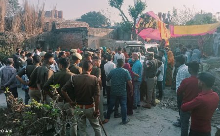 लखीमपुर खीरी : तीन दिन से लापता महिला का खेत में मिला अर्धनग्न शव, हत्या का आरोप