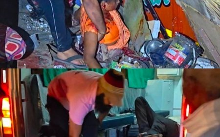 हाइवे पर बड़ा सड़क हादसा: डबल डेकर बस ट्रक में घुसी, 25–30 घायल; बचाव में जुटी सेवा का जुनून टीम और ग्रामीण, सिपाही की अभद्रता पर उठे सवाल