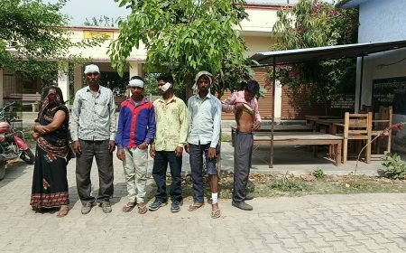 गांव बसुआमई में पुरानी रंजिश का खौफनाक अंजाम: बच्चों के विवाद के बाद हमले में महिला समेत 5 घायल