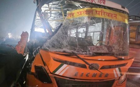 शाहजहांपुर, अचल वार्ता। कांट क्षेत्र जेसीबी, टैंकर और रोडवेज बस की जोरदार टक्कर, 1 की मौत, 8 घायल