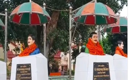 शाहजहांपुर में शहीदों का अपमान: बुलडोजर ने तोड़े काकोरी के अमर बलिदानीयों की प्रतिमाएं, प्रशासन सफाई देने में जुटा