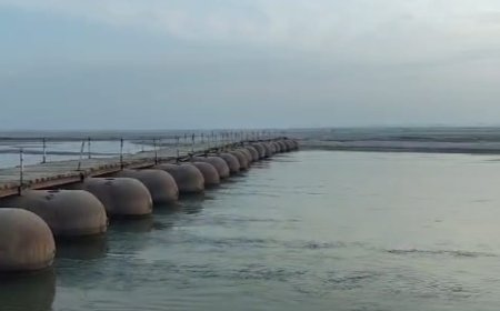 पीलीभीत : शारदा का जलस्तर बढ़ने पेंटून पुल पर खतरा—रात में सफर से बचें