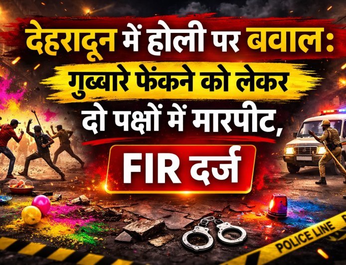 देहरादून में होली पर बवाल: गुब्बारे फेंकने को लेकर दो पक्षों में मारपीट, FIR दर्ज