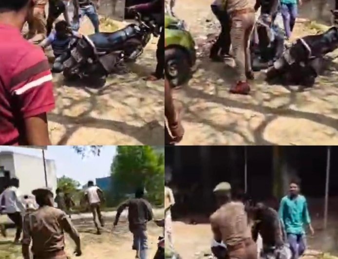 दुकान में घुसकर दबंगों का तांडव, पुलिस बनी मूकदर्शक