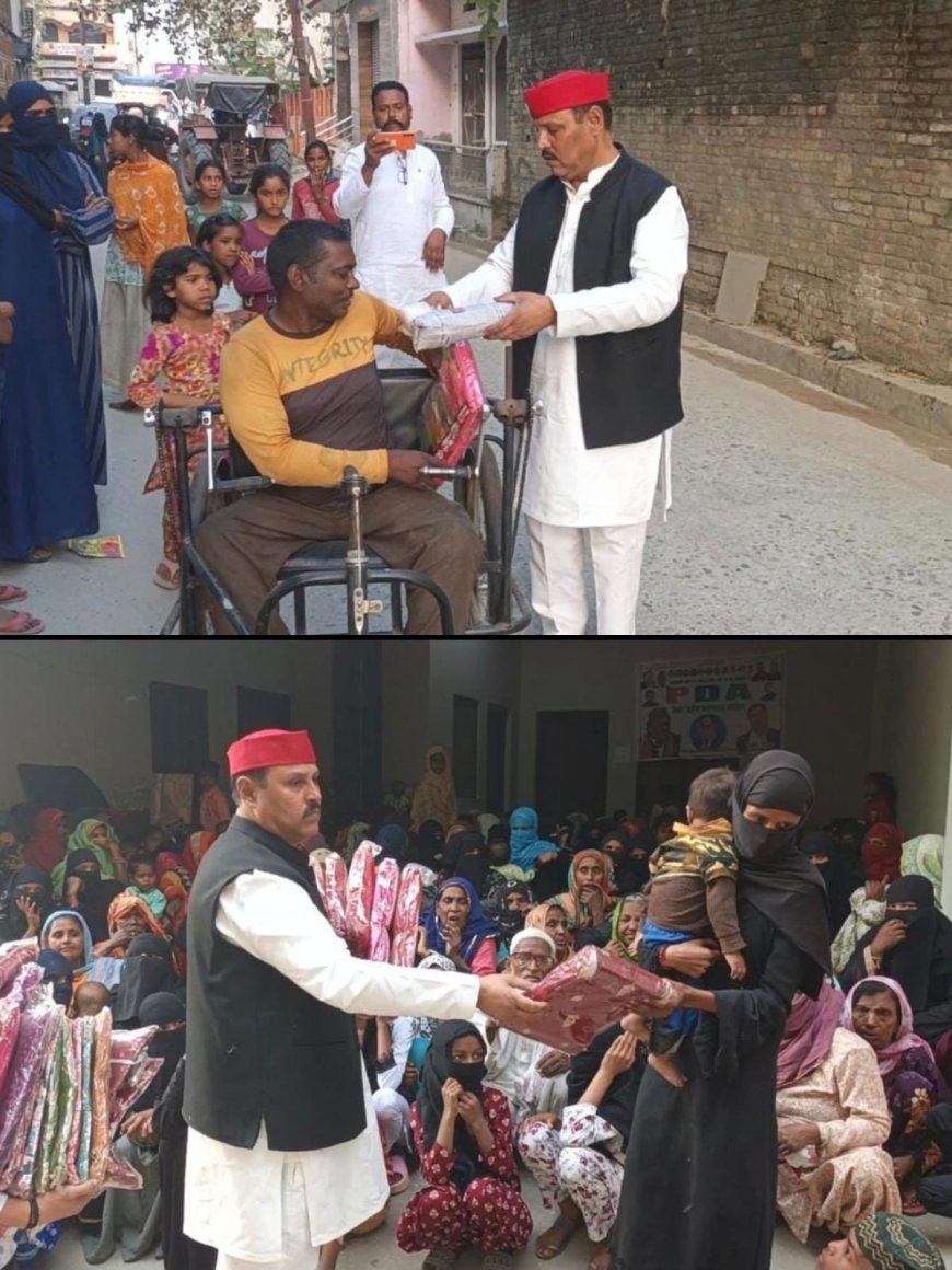 ईद का तोहफा बांटकर सपा नेता रेहान खान ने पेश की हिंदू-मुस्लिम एकता की मिसाल