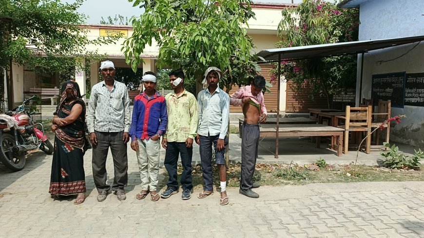 गांव बसुआमई में पुरानी रंजिश का खौफनाक अंजाम: बच्चों के विवाद के बाद हमले में महिला समेत 5 घायल