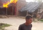 नशे में सनकी युवक का तांडव: घर में लगाई आग, पूरे मोहल्ले में मचा हड़कंप