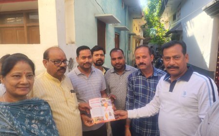 घर-घर पहुंचा विकास का संदेश: निर्मल नगर में भाजपा का जनसंपर्क अभियान, जनता का मिला भरपूर समर्थन