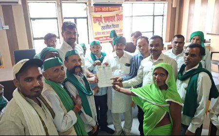 अयोध्या :  स्मार्ट मीटर के विरोध में किसानों ने तहसीलदार को सौंपा ज्ञापन, दिया आंदोलन की चेतावनी