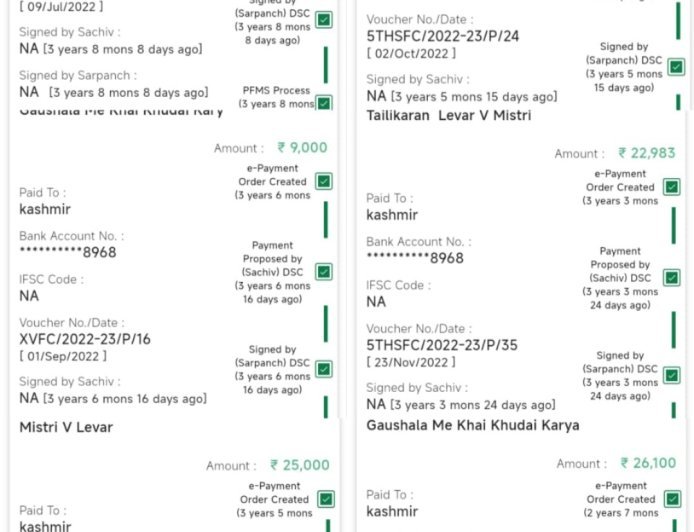 हरदोई : नियम ताक पर, निजी खाते में भुगतान लेकर प्रधान बने सिकन्दर, जिम्मेदार अधिकारी बने गांधी जी के बन्दर