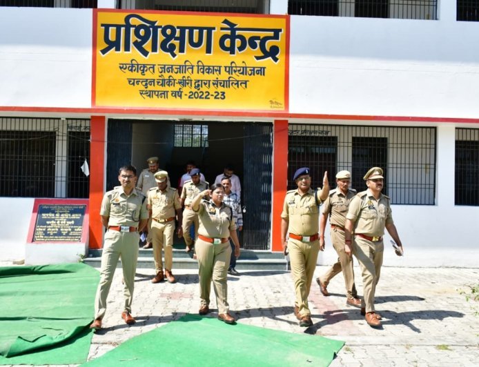 मुख्यमंत्री के आगमन को लेकर सुरक्षा कड़ी, एसपी ख्याति गर्ग ने किया निरीक्षण