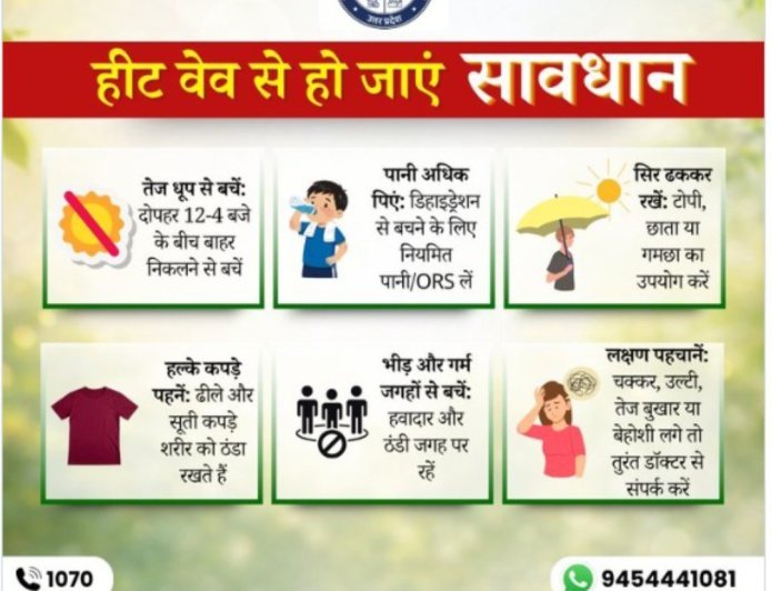 हीट वेव अलर्ट: भीषण गर्मी से बचने के लिए सरकार ने जारी की एडवाइजरी