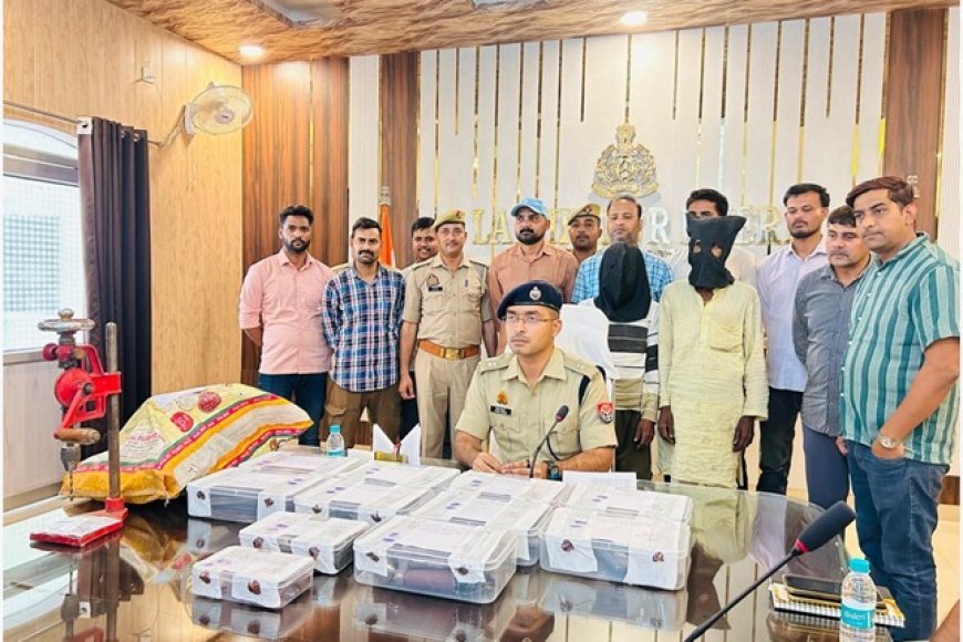 लुधोनी गांव के पास छप्पर डालकर बन रहे थे तमंचे, भारी मात्रा में हथियार व उपकरण बरामद