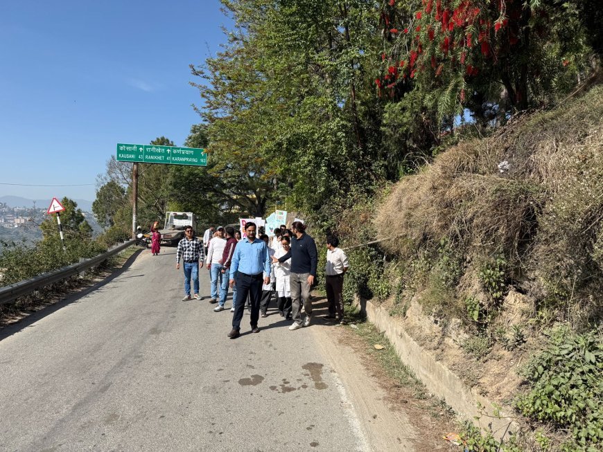 अल्मोड़ा में ड्रग फ्री उत्तराखंड के लिए जागरूकता मैराथन आयोजित