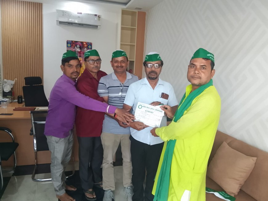 भारतीय किसान यूनियन परिवर्तनवादी के पवन वीर मंडल अध्यक्ष राघवेंद्र व्यापार मंडल अध्यक्ष बनाए गए