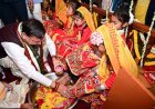 डोल आश्रम में सीएम ने की पूजा-अर्चना