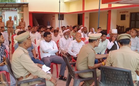 अयोध्या: ईद-उल-अजहा पर्व को लेकर थाना खंडासा में पीस कमेटी की बैठक संपन्न
